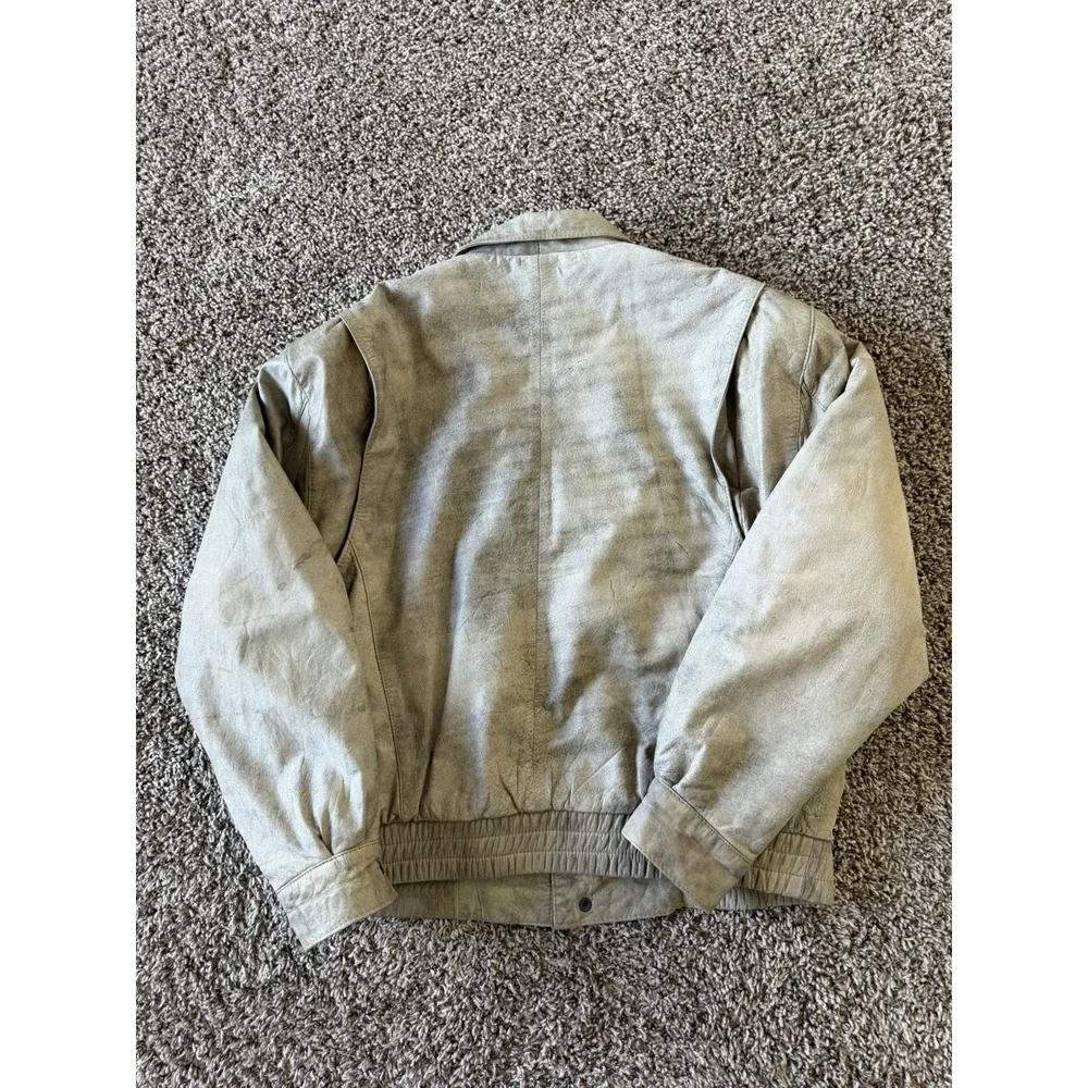 Vintage Aviator Aeropostale 1925 Men's Leather Bomber Jacket Size 44
